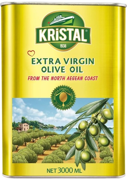 Kristal Natürel Sızma Zeytinyağı 3 L Yd