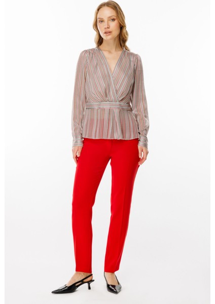 Kadın Slim Fit Pantolon - Minimalist Günlük & Iş