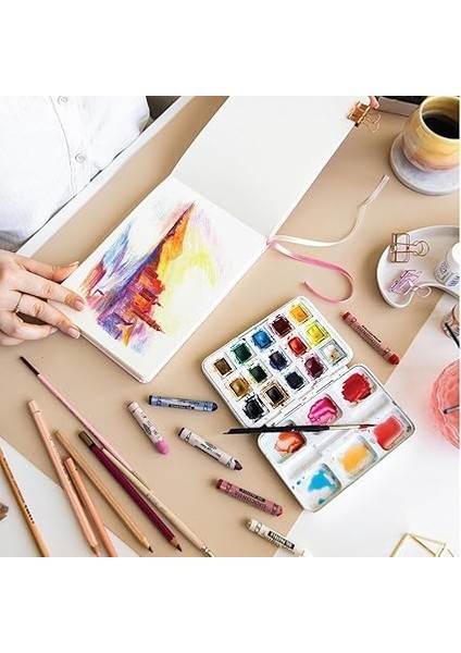 cm Sert Kapak 80 Yaprak 140 Gr. Eskiz Defteri - Sketch Book - Bordo modelleri