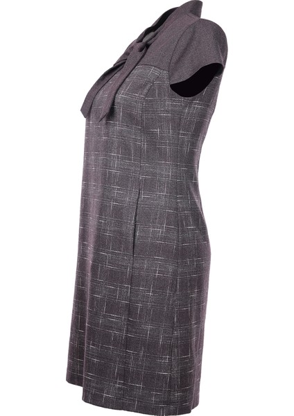 Kısa Kol Midi Günlük Elbise - Minimalist Vintage modelleri