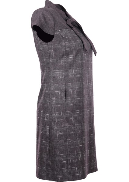 Kısa Kol Midi Günlük Elbise - Minimalist Vintage fırsatları