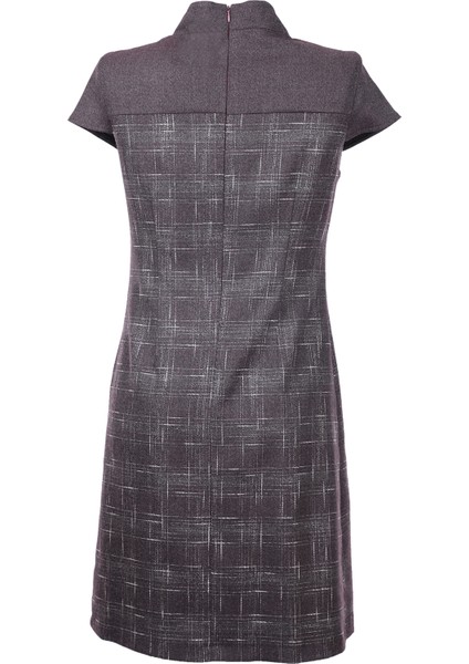 Kısa Kol Midi Günlük Elbise - Minimalist Vintage indirimleri