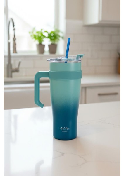 Horizon - Pipetli Termos Bardak Lacivert 1000ML fiyatları