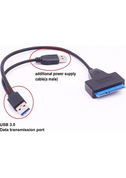 USB 3.0 2.5 3.5 Inç Sata SSD HDD Hard Disk Çevirici Dönüştürücü Adaptör Kablosu fırsatları