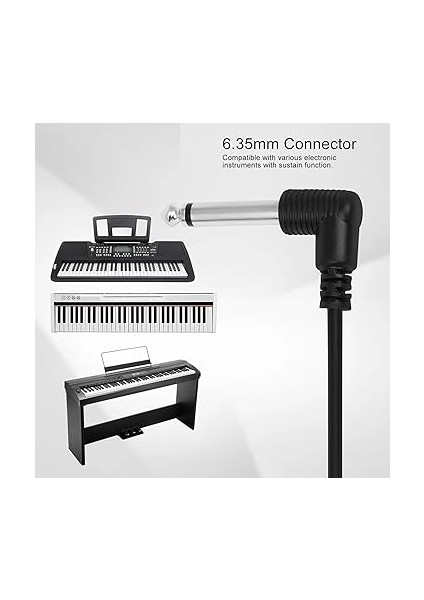 Pedalı Evrensel Klavye Pedalı 6.35MM Konektör Piyano Pedalı Anahtarı Kontrol Için Sürdürmek Pedalı Evrensel Klavye Pedalı 6.35MM Konektörü Piyano Ayağı modelleri