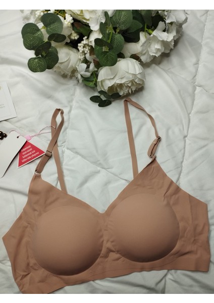 Koyu Ten Rengi Dikişsiz Toparlayıcı Balensiz Sütyen – Süngerli, Iz Yapmaz, Yumuşak Doku modelleri