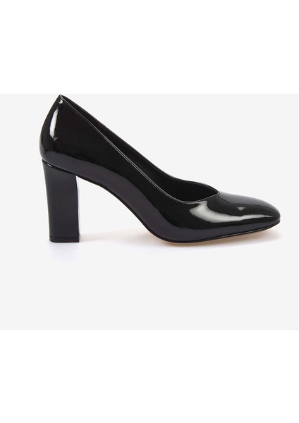 Hakiki Deri Rugan Kadın Topuklu Ayakkabı 13