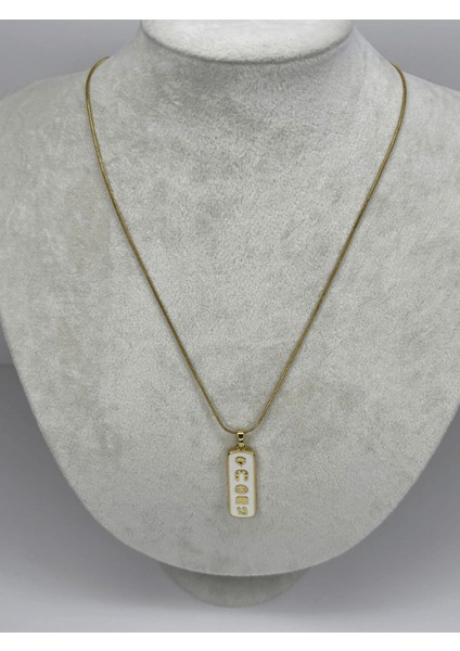 Şans Plakalı Gold Kolye fiyatları