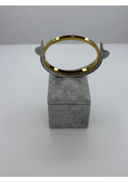 Taşlı Miniboy Gold Kelepçe