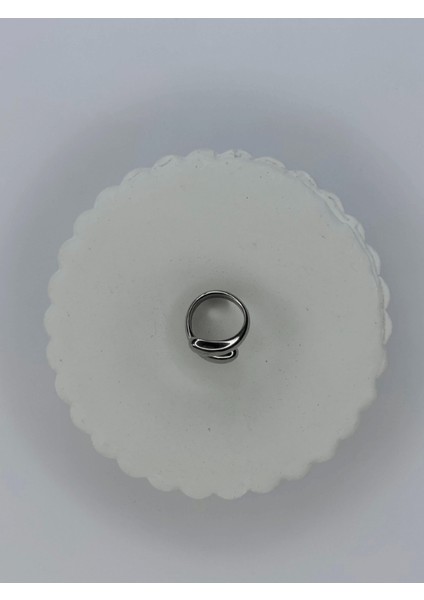 Büyük Çift Damlalı Silver Yüzük fiyatları