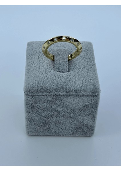 Küçük Taşlı Gold Yüzük