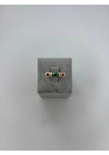 Renkli Taşlı Mineli Yüzük