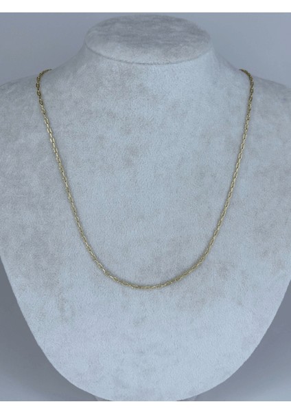 14 K Renginde Minimal Ataç Şekilli Gold Kolye