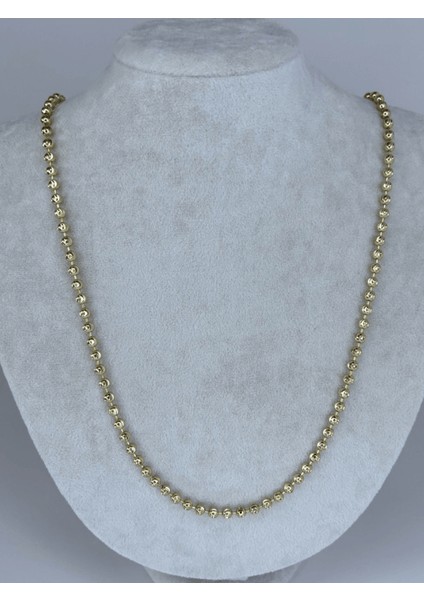 14 K Renginde Dorika Taşlı Gold Kolye