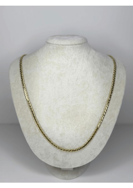 14K Renginde Ince Örme Model Gold Kolye fiyatları