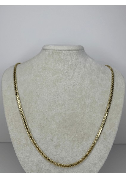 14K Renginde Ince Örme Model Gold Kolye modelleri