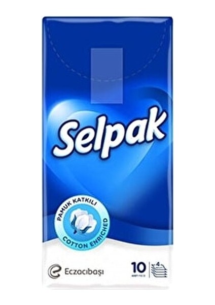 Klasik Cep Mendili 10 Paket 100 Yaprak 2 Katlı Parfümsüz Ultra Yumuşaklık modelleri