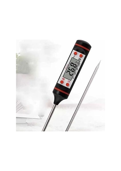 Termometresi Dijital Et ve Sıvı Termometresi Yemek Yoğurt Mayalama Pişme Seviyesi Ölçme Mutfak Tartısı Anında Okuma fiyatları