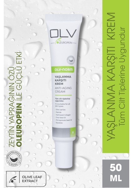 Olv Norm Yaşlanma ve Kırışıklık Karşıtı Nemlendirici Yüz Kremi /50 ml