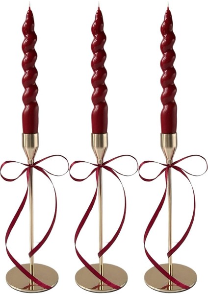 Şamdan Mum 3’lü Set