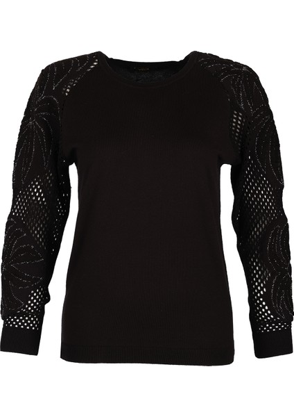 Minimalist Nakışlı Uzun Kol Kadın Kazak - Günlük & Özel Gün fiyatları