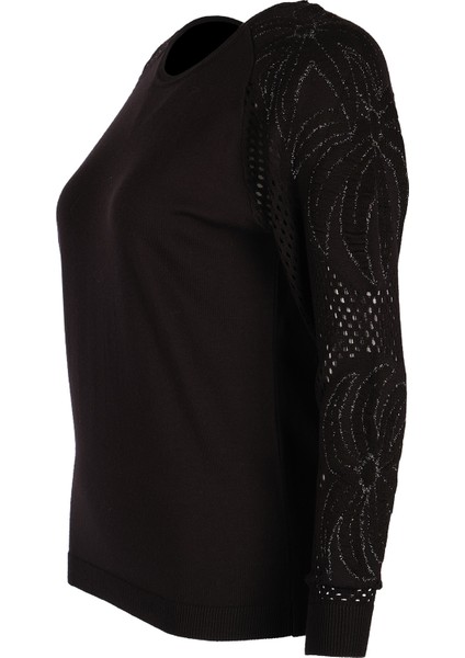 Minimalist Nakışlı Uzun Kol Kadın Kazak - Günlük & Özel Gün modelleri