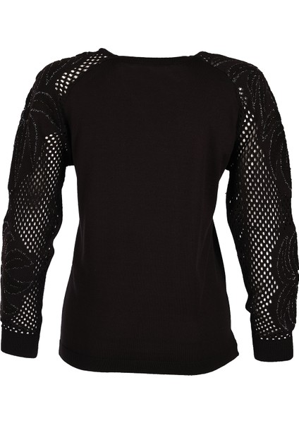 Minimalist Nakışlı Uzun Kol Kadın Kazak - Günlük & Özel Gün fırsatları