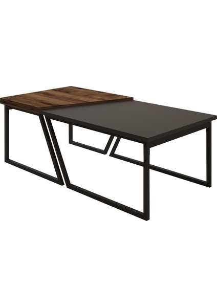 Verona Ikili Orta Sehpa – Modern Tasarım Metal Ayaklı Sehpa Seti fırsatları