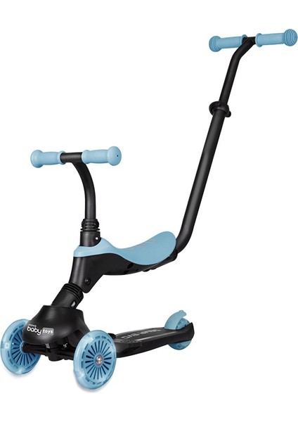 Funride 5in1 Işıklı Scooter-Mavi