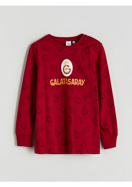 Lcw Kids Kırmızı Bisiklet Yaka Galatasaray Baskılı Erkek Çocuk Pijama Takımı fiyatları