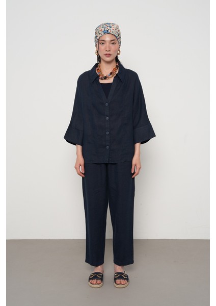 Kadın Laci Renk V Yaka Düğmeli Gömlek modelleri