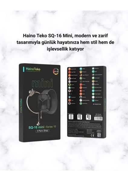 Mini Series 10 Akıllı Saat | 3 Kordon + Bileklik Hediyeli Tüm Telefonlarla Uyumlu - MCT2666-3750 indirimleri