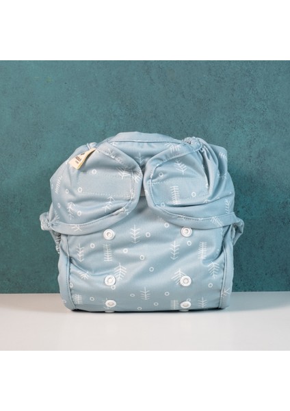 Tabii'm Yıkanabilir Bebek Bezi Dış Bez - Tek Beden Sızdırmaz Cover Buz Mavisi