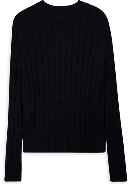 Uzun Kollu Önü Düğmeli Triko Lacivert Hırka fiyatları