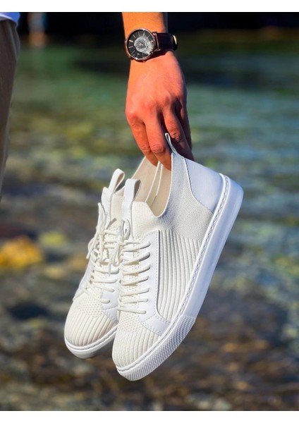 KB-112 Kuback Beyaz Triko Bağcıklı Günlük Erkek Ayakkabı indirimleri