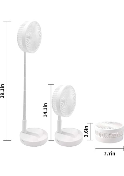 Teleskopik Fan Vantilatör 4 Modlu Şarjlı Katlanabilir Yükseltilebilir Taşınabilir Serinletici Portatif Masa Vantilatörü ( Lisinya ) modelleri