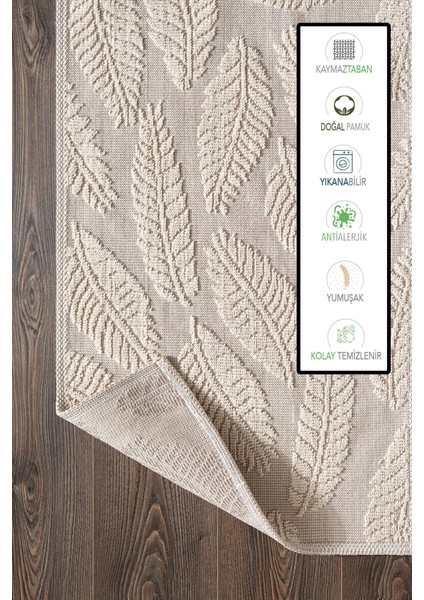 Sakura SK007A Doğal Pamuk 2'li Banyo Paspas Seti 60X90 60X150CM Kaymaz Taban Makinada Yıkanabilir modelleri