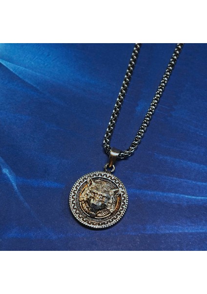 Kurt Figürlü El Işçiliği 925 Ayar Gümüş Erkek Kolye fiyatları