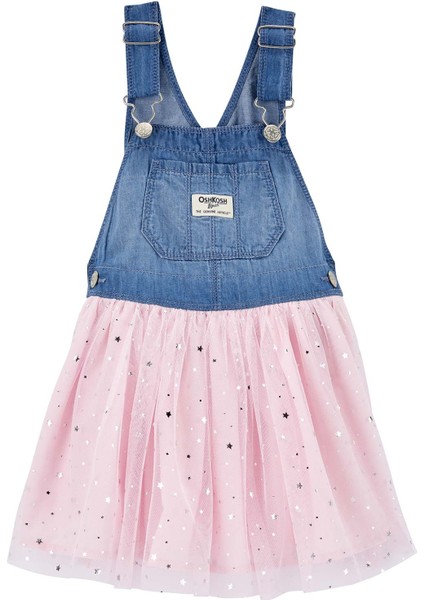 Kız Bebek Etekli Salopet