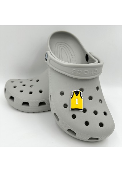 Terlik Süsü ve Aksesuarı , Çanta Süsü – Jibbitz 3D Basket Forması Figür Logo Aksesuar modelleri