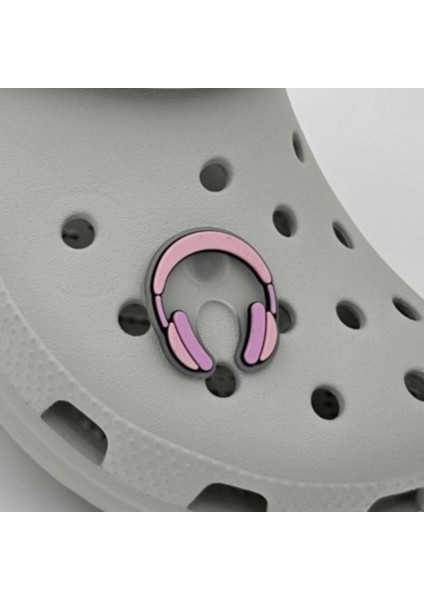 Terlik Süsü ve Aksesuarı , Çanta Süsü – Renkli Jibbitz Kulaklık Şeffaf Görselli Figür Aksesuarı