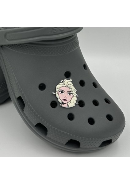 Terlik Süsü ve Aksesuarı , Çanta Süsü – Renkli Jibbitz Yuvarlak Elsa Frozn Görselli Figür Aksesuarı fiyatları