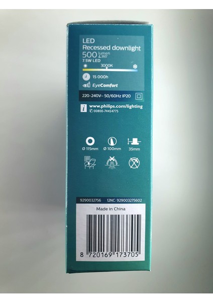 Meson 7.5W 3000K Sarı Işık 500LÜMEN Meson LED Spot Armatür fiyatları