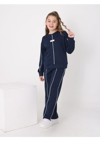 Linelle Kız Çocuk Eşofman Takımı Lacivert