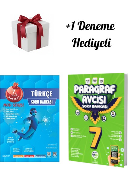 Nartest 7.sınıf Türkçe Soru Bankası ve Av Yayıncılık Paragraf Avcısı Soru Bankası +1 Deneme Hediyeli
