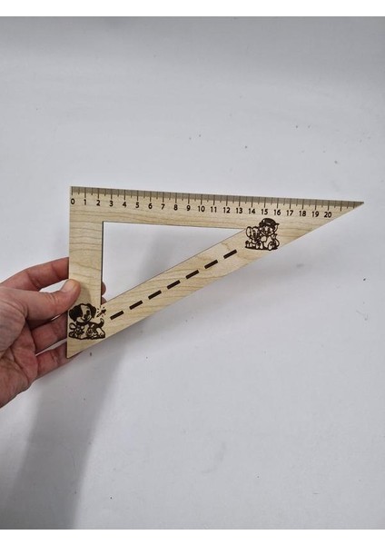 Ahşap Gönye Cetvel 20 cm fiyatları