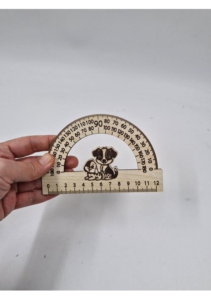 Ahşap Açı Ölçer Cetvel 12 cm fiyatları