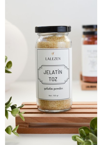 Jelatin Toz - Toz Sığır Jelatin 150 gr (Cam Kavanoz)