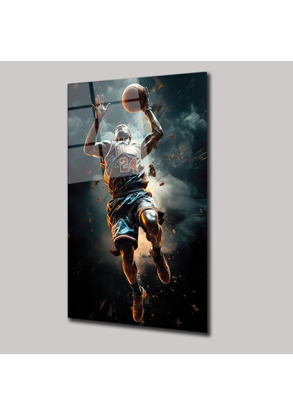 Basketbol Smaç Anı - Cam Tablo - DEG0138