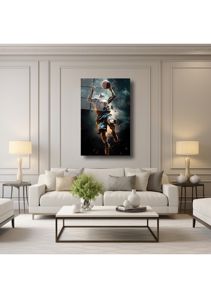 Basketbol Smaç Anı - Cam Tablo - DEG0138 modelleri